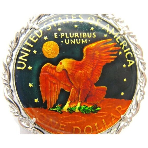 Anson United States Colored One Dollar Eagle Money Clip Wallet Credit Card Cash - Picture 2 of 9